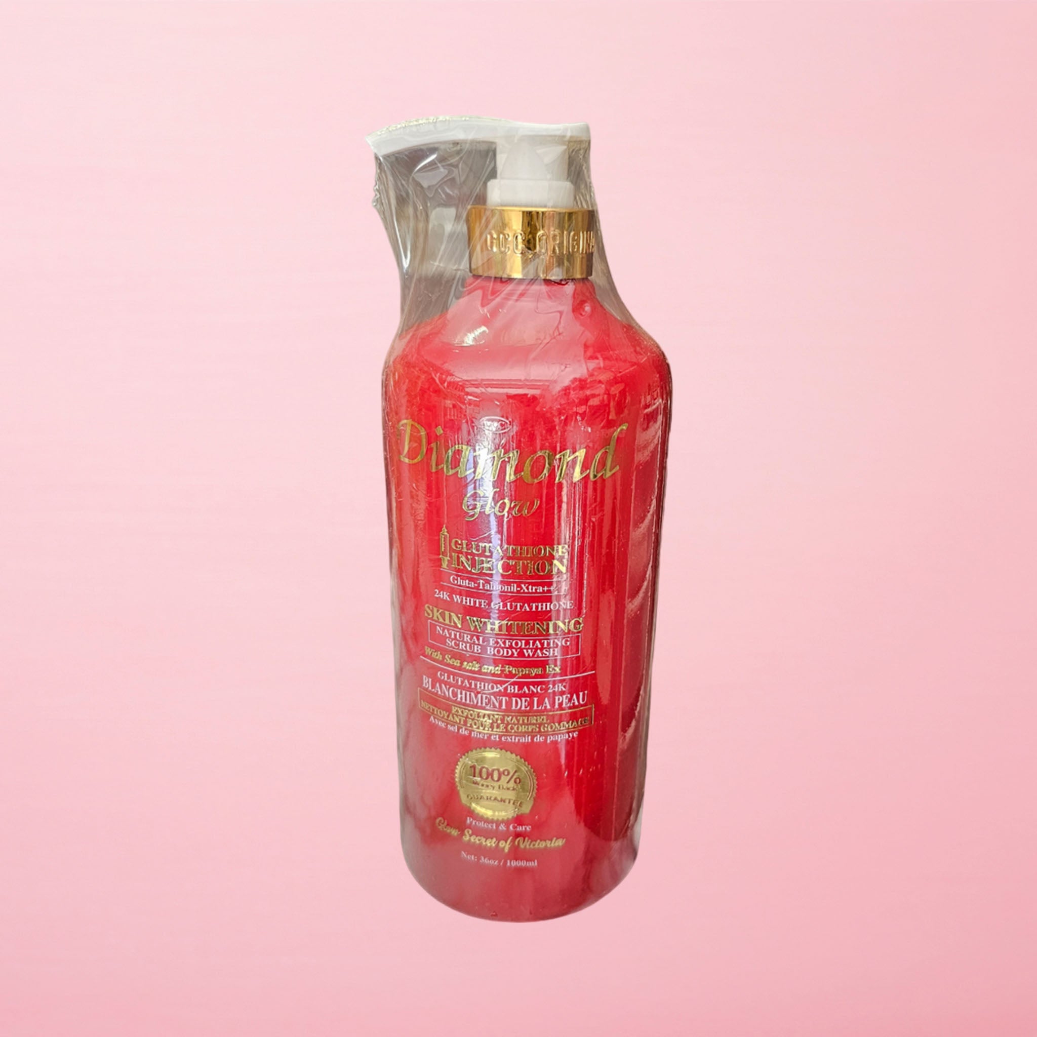 Diamond Glow Glutathione Exfoliating Body Wash | Skin Whitening | 24K White Formula jbeautys Diamond Glow Glutathione Exfoliating Body Wash | Skin Whitening | 24K White Formula jbeautys