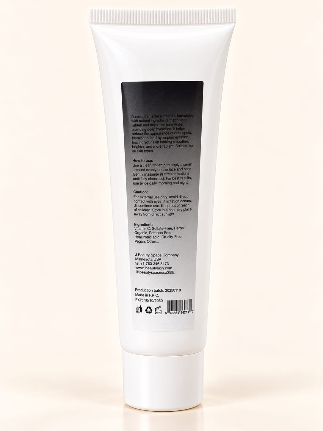 Dame Caramel Face Cream