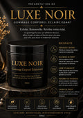 Luxe Noir Brightening Cleansing Scrub Exfoliator - Hydroquinone-Free Clean Beauty Body Scrub, Targets Aging, Refreshes Skin for Body Care