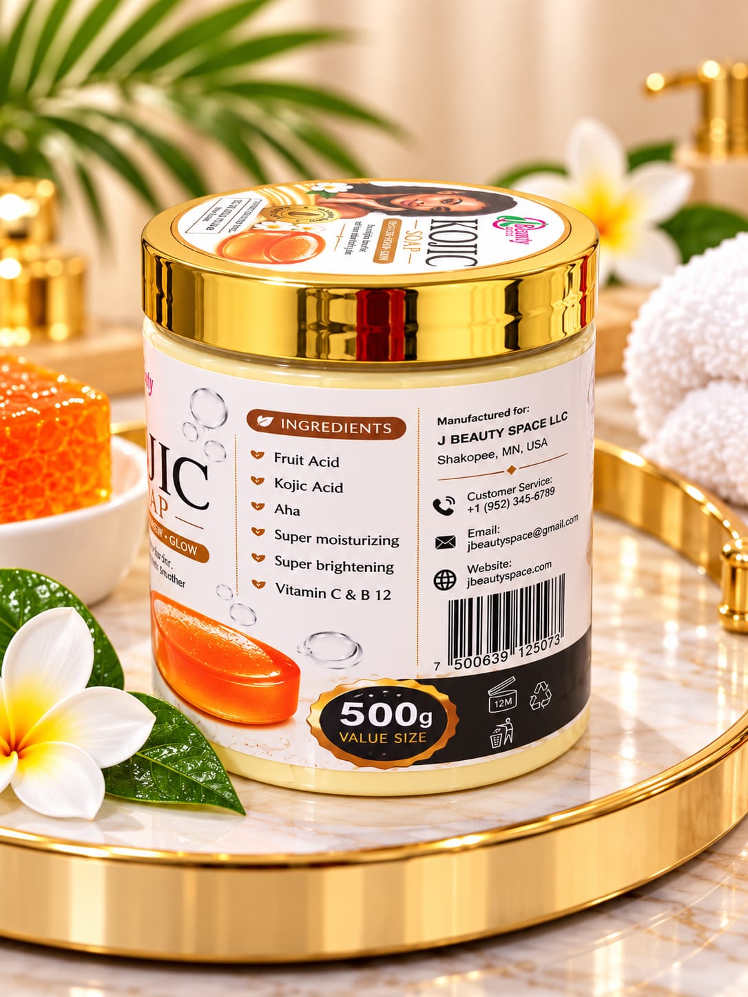 Jbeauty Anti Spots, Glow and Skin harmonize Kojic Acid Body Soap