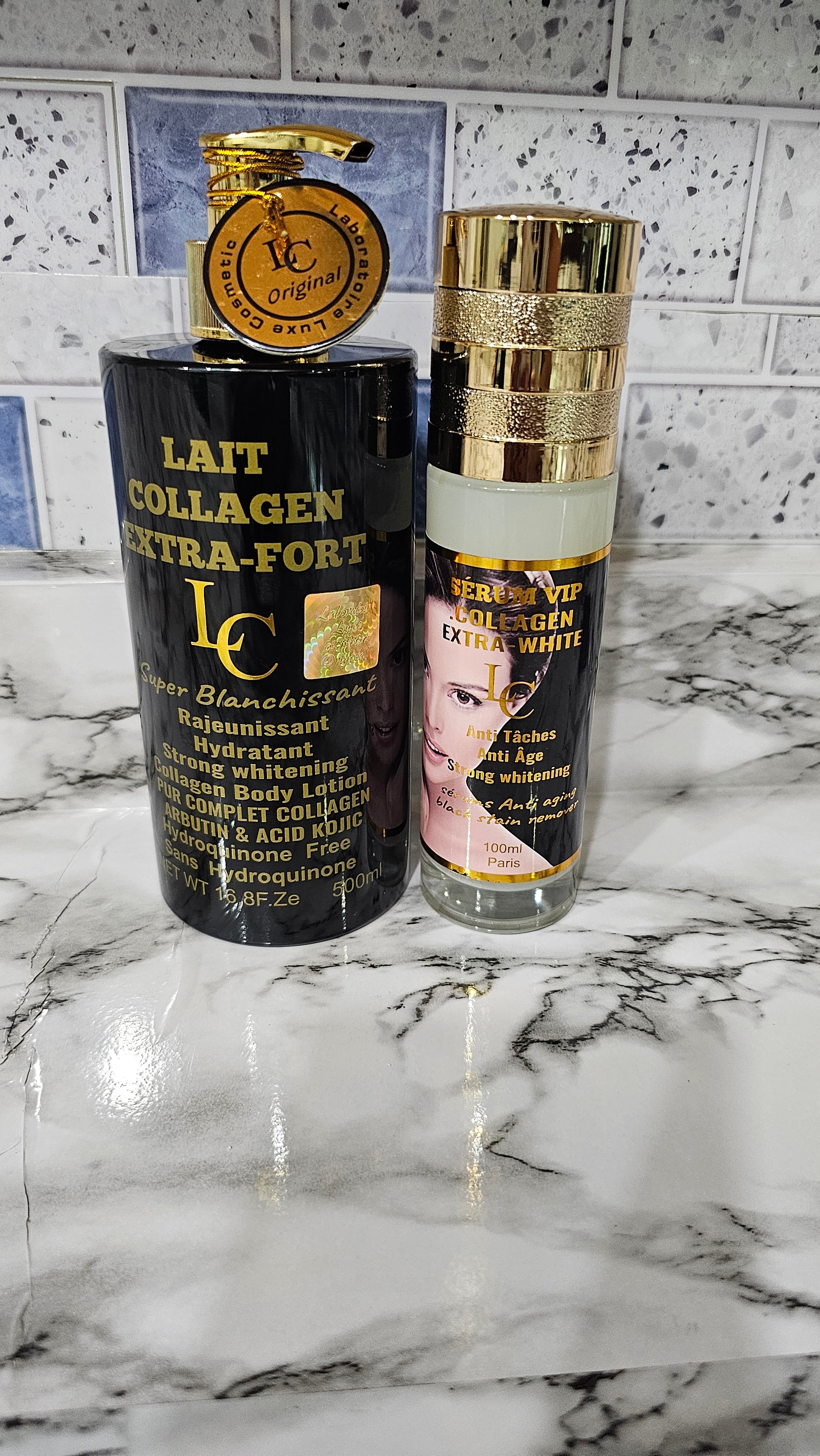 2in1 strong whitening Collagen Body Lotion& Serum 💯 ORIGINAL