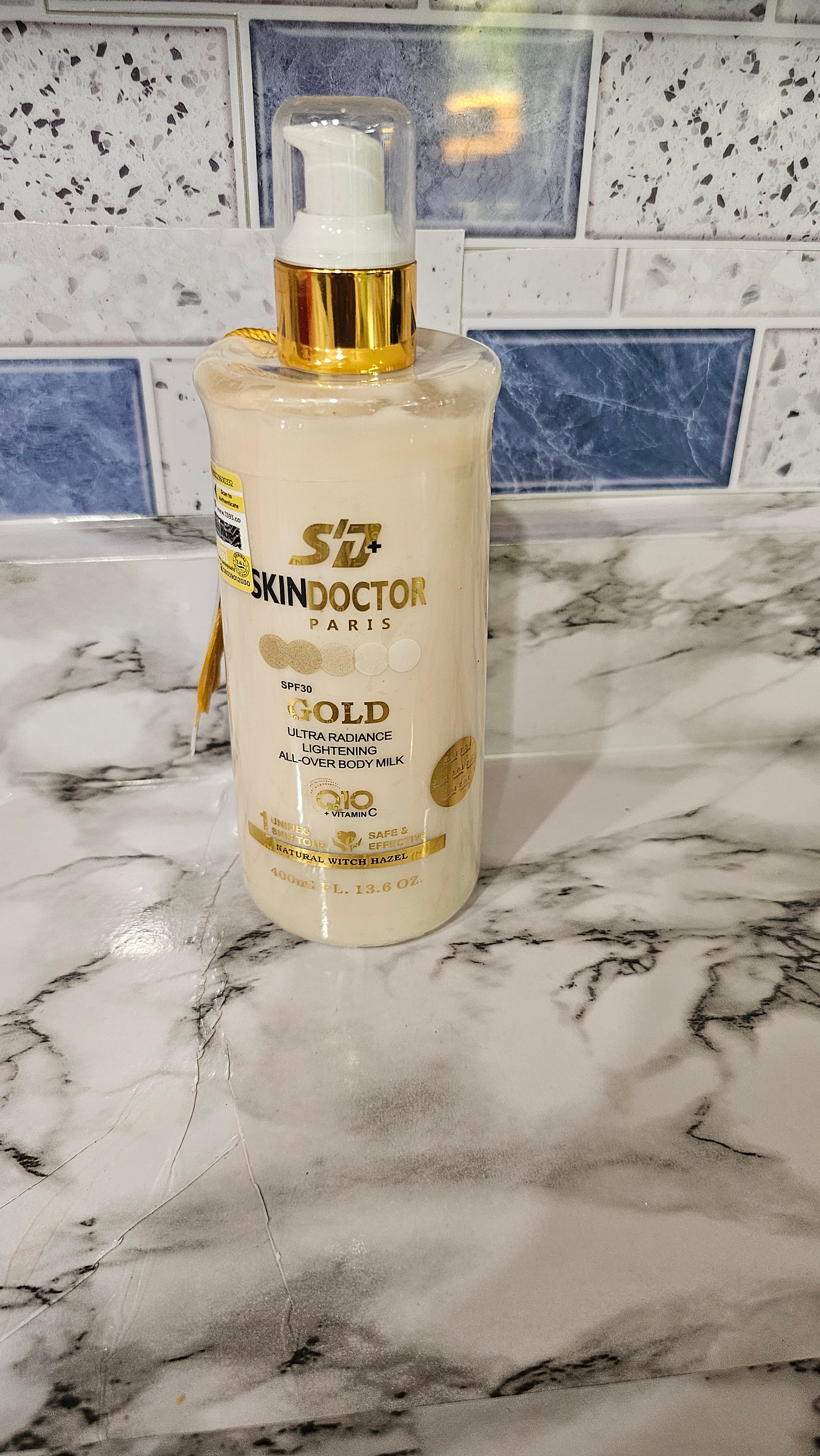 Original Skin Doctor Paris Gold Ultra Radiance Lightening Body Milk 400ML