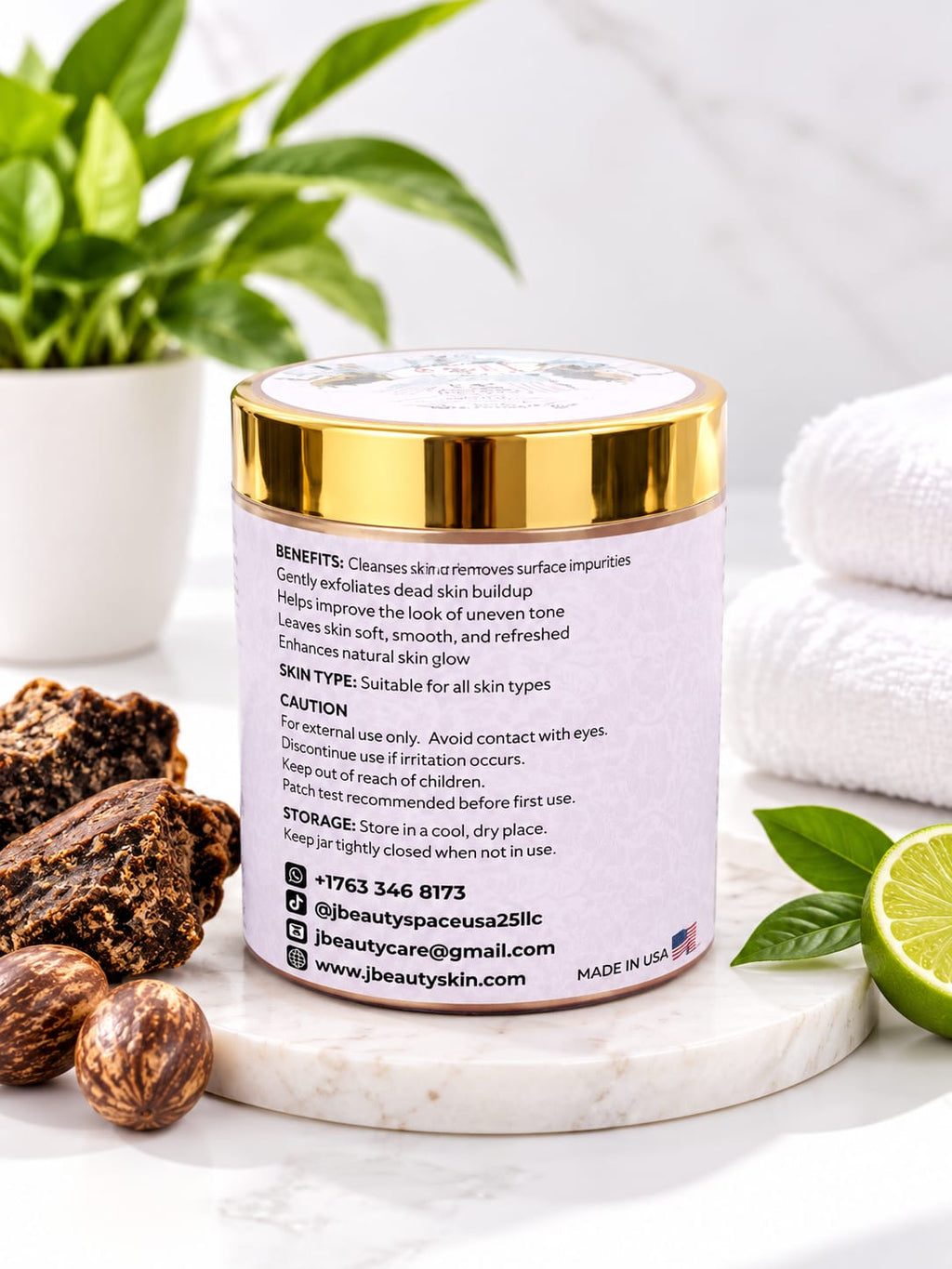 Mami et Point Blanc African Black Soap - Face & Body soap for All Skins, Eczema Relief, Dark Spots, Acne Treatment, Skin Repair