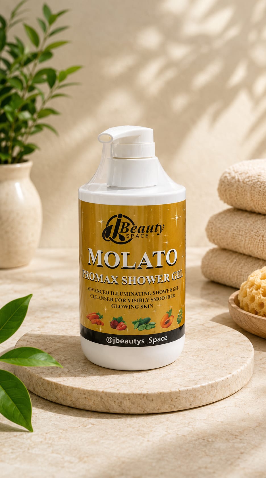 Jbeauty Organic Molato Promax Perfect Ligthening Body Shower Gel 500ml