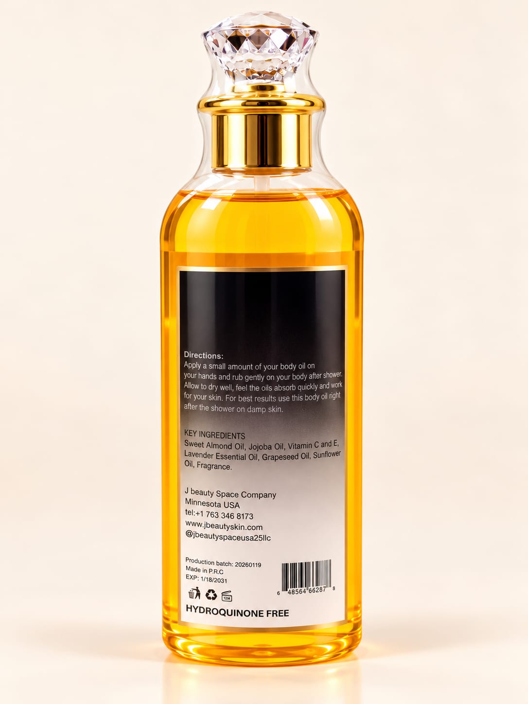 Dame Caramel Body and Face Oil