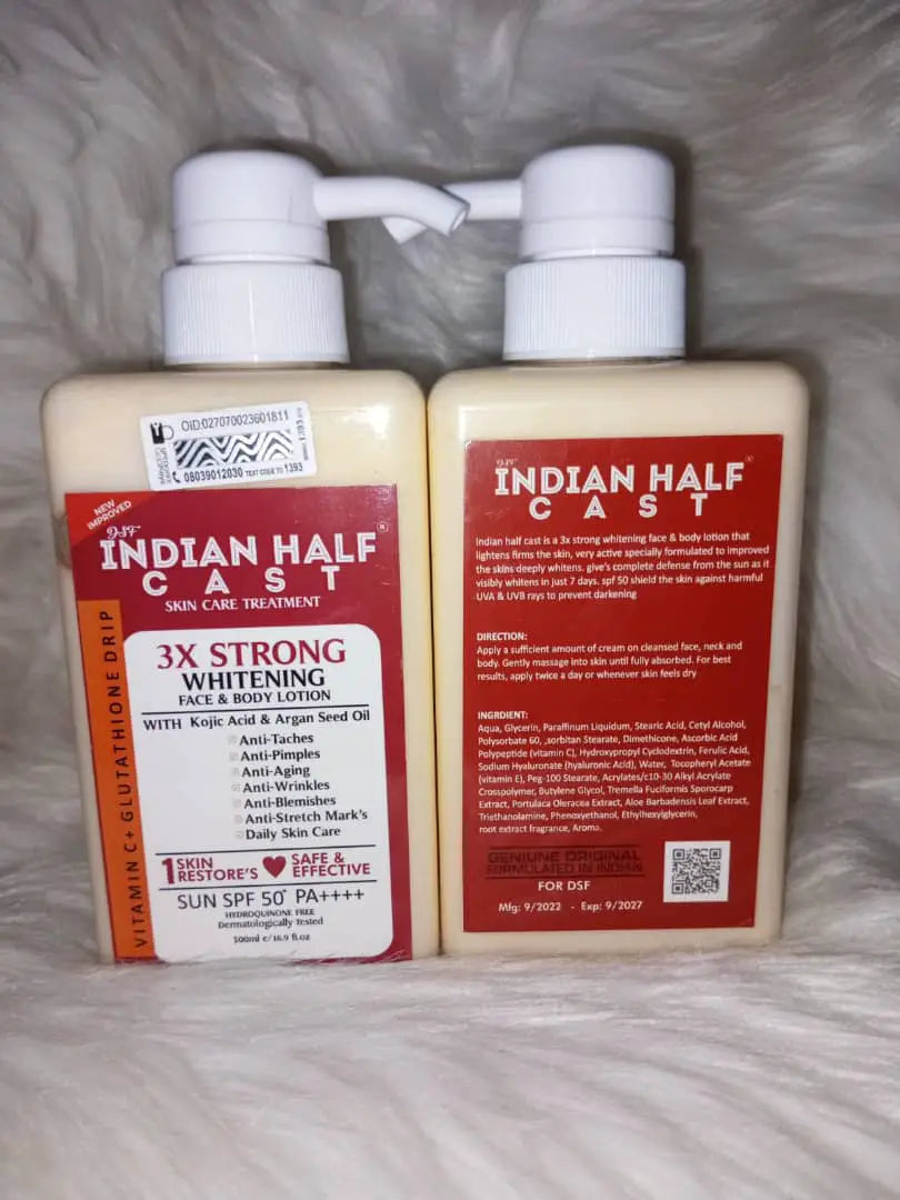 Indian Halfast Lotion, Serum and Face Cream