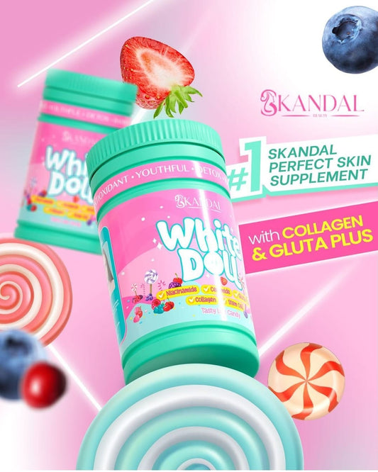 Skandal White Doll 800g X 1 With Cup. Youthful GLOW👌