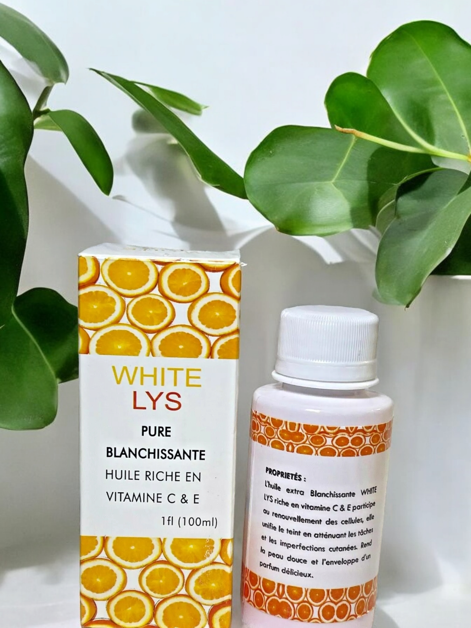 WHITE LYS PURE WHITENING OIL RICH IN VITAMIN C&E FAST ACTION & SHOWER GEL