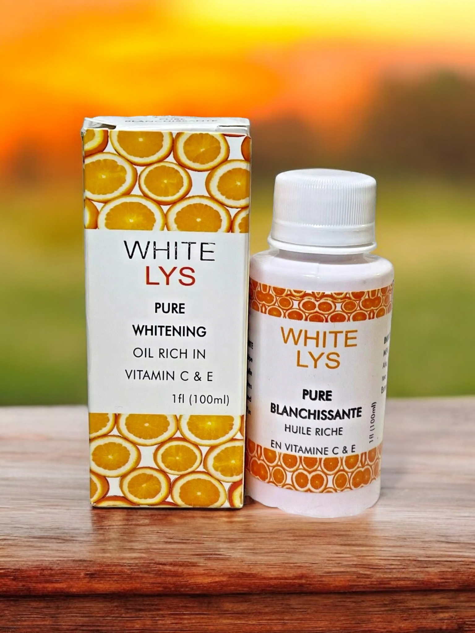 WHITE LYS PURE WHITENING OIL RICH IN VITAMIN C&E FAST ACTION & SHOWER GEL