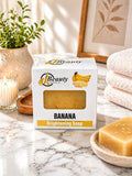 Jbeautys Banana Blend Bar body and face Soap  250g Gentle Face Cleanser with Essential Oils - Face & Body Soap, Anti-Aging, Smooth Skin Uniformity