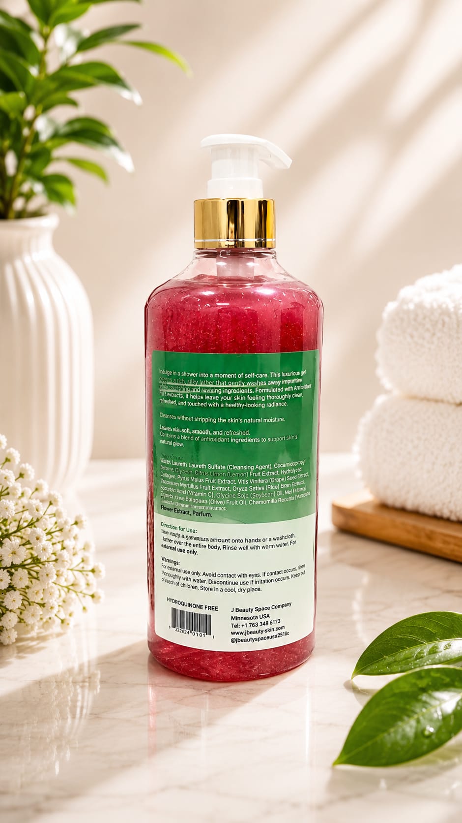 Jbeauty Filter Bright Ultra Whitening Shower Gel 1000ml