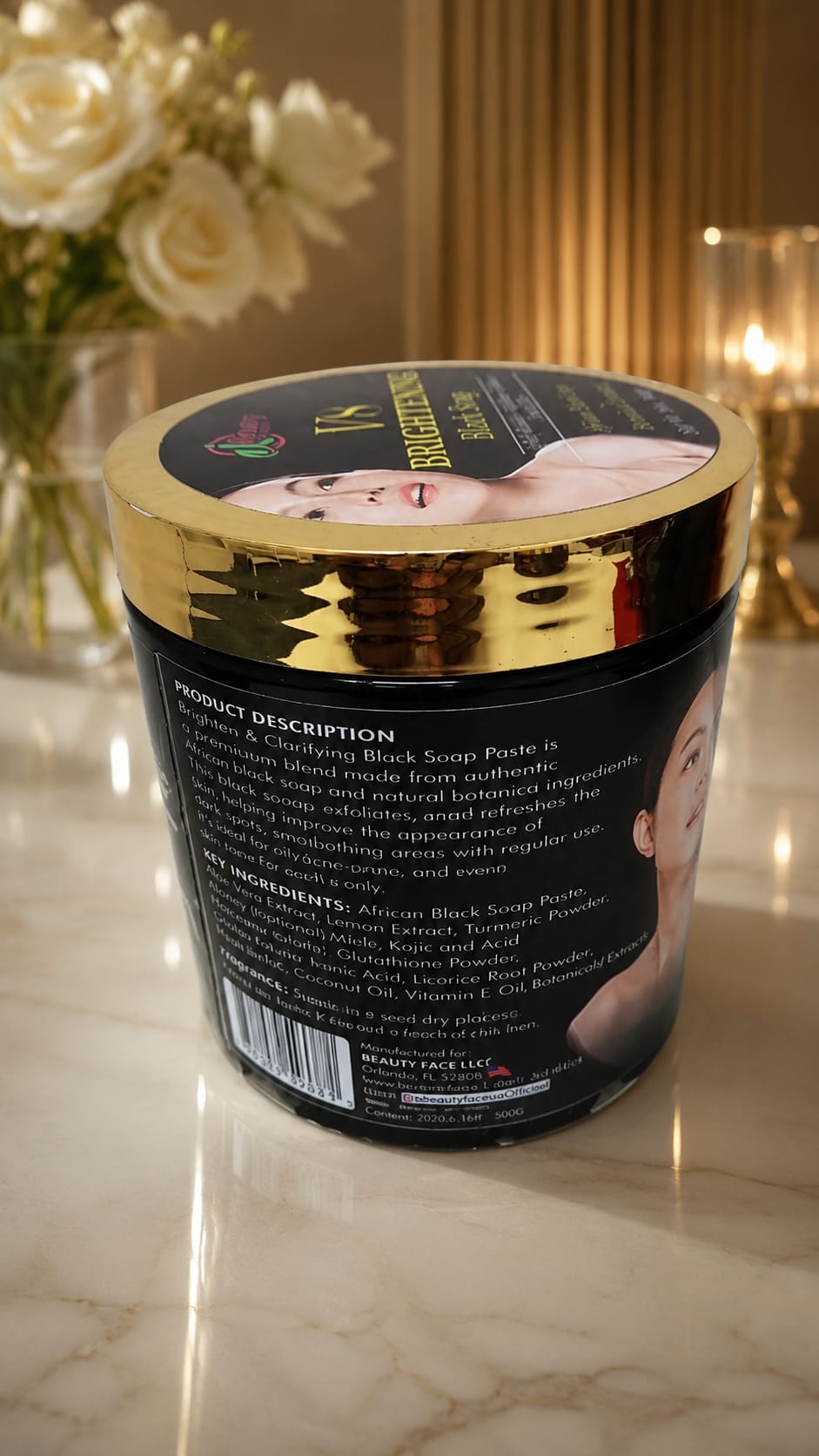 V8 Super treatment and lightening, glowing Black Soap for Radiant Skin, clean dark knuckles and Dark Areas