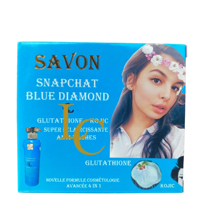 5in1 Lait Snapchat diamant blue set.5pcs LOTION, SERUM, face cream and 2soaps  💯 ORIGINAL
