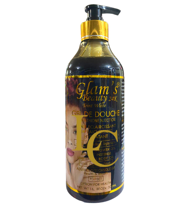 Glam's 24k beauty body pure white shower gel